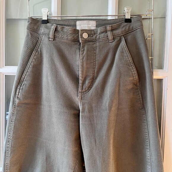 Everlane The Utility Barrel Pant - Pewter Green -  4 Tall 4T - Picture 8 of 8